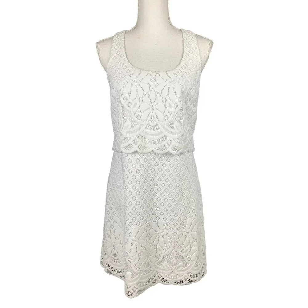 Lilly Pulitzer Stelle Lace Tank Dress White Size S - Picture 1 of 14